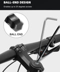 Close-up of ball-end design on 35-Piece Allen Wrench Set With Ball End And Long Arms, includes Metric SAE and Torx bits.
