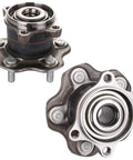 Pre Greased AWD Rear Wheel Bearing And Hub Assembly For 2008 2013 Nissan Rogue 5 Lug Non ABS 2 Pack with multi-lip seals