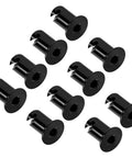 Rock Solid Heavy Duty Stainless Steel Dzus Quarter Turn Fasteners With 0.500 Inch Grip And Seven Sixteenths Inch Black Button Heads Built Tough For Custom Vehicles 10 Pack, black button heads.