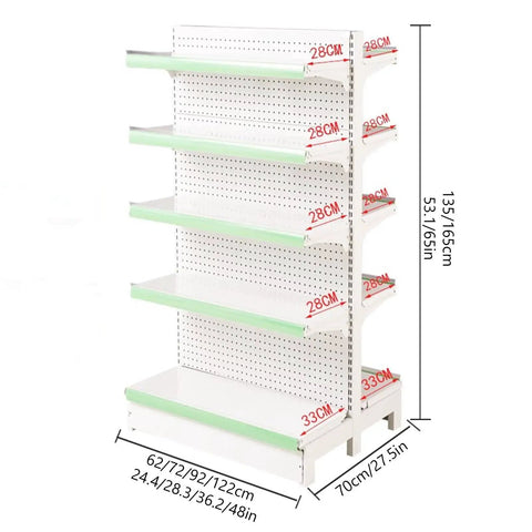 Heavy Duty Gondola Shelving Unit Built Tough As Nails For Modern Shops Featuring Adjustable Commercial Steel Retail Display Shelves With Modular Layout For Wholesale Retailers