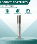 Heavy Duty HSS 5/8-24 UNEF Right Hand Thread Tap standing with product features icons