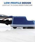 Commercial Upright Bagged Vacuum Cleaner For Carpets And Hard Floors Lightweight Nine-Pound No-Nonsense Power low-profile design