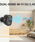 4 Pack 5G And 2 4G Wireless Security Cameras Outdoor Indoor Battery Powered 2K AI Motion Detection Siren Alarm WiFi Home Surveillance
