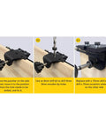 3 In 1 Dowel Jig Drill Kit With Self Centering Dowel Jig And Pocket Hole Locator, Includes 8Mm 10Mm 15Mm Drill Bits in use on wood