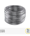 18 Gauge Galvanized Hobby Wire 110 Ft Coil, Heavy Duty 25 Lb Strength Steel Utility Wire, coil view, garden and DIY use