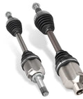 Buick Enclave Front Left And Right CV Axle Shaft Assembly 3.6L Replacement Fits 08-17 Enclave, 09-17 Chevrolet Traverse, 07-17 GMC Acadia, 07-10 Saturn Outlook, showing two axles.