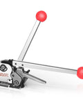 Tough As Nails Steel Banding Strapping Kit featuring a slick tensioner with red handles for industrial packing use.