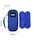 Cooler Travel Case With Digital Temperature Display On The Go Compact Insulated Bag Measuring 22 By 10 By 6 Cm with extra pads
