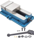 5 X 4.92 Precision Mill Vise Without Base Locking Clamp For CNC Milling Machines, sturdy iron construction, high accuracy screw shown