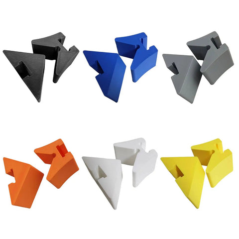 Colorful corner clamp adapter set for quick clamp, 90 degree woodworking tool, durable eco-friendly, tool-free setup for DIY projects