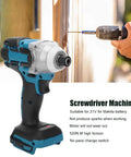 Klanata Brushless Impact Wrench With 520 Nm Torque And Tungsten Steel Shaft, Heavy Duty Cordless Electric Screwdriver Tool showcasing motor and socket.