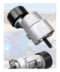 Top Rated Timing Belt Tensioner Pulley Compatible With Hyundai And Kia Engines 2.0L And 2.4L L4 Models From 2006 To 2015 For V-Ribbed Belt Kits OEM Parts 25281-25000 Plus More, silver metal pulley close-up