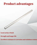 2.5 Inch Mandrel Straight Exhaust Pipe 48 Inch Length Built From T304 Stainless Steel For Maximum Durability Mod Friendly Universal Fit