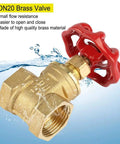 DN20 Brass Gate Valve G Three Fourth Inch Straight Through Rotary Gate Valve 232 PSI for water oil gas steam corrosion resistant