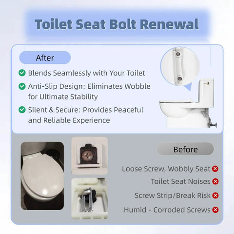 Stainless Steel Toilet Seat Screws Kit With Expanding Rubber And Plastic Nuts Universal Top Mount Bolts Replacement benefits