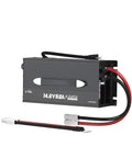 Straight Up Fast 12V LiFePO4 Lithium Battery Charger Featuring 60A High Amp Output And 14.6V Smart AC DC Quick Charge side view with cables.
