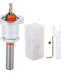 Tough As Nails Countersink Drill Bit Set With Adjustable Depth and Built In Stop, includes bit, cap, and wrench.