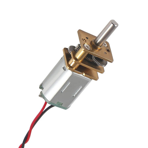 Mini Micro N20 Gear Motor DC 3V-6V With Full Metal Gearbox For DIY Robot Car Projects, Slow Speed High Torque 52 RPM At 3V