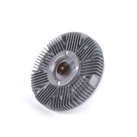 Heavy Duty Fan Clutch For Dodge Ram 1500 2500 3500 2009 2020 5.7L V8 metal design with fins for engine cooling.