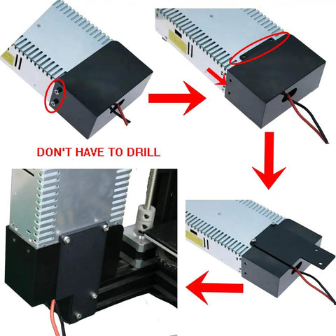 Pro Grade Dual Z Axis Upgrade Kit With Lead Screw And Metal Power Supply Holder installation for Ender 3 Pro.
