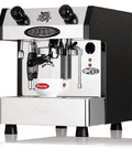 Slick One Group Automatic Espresso Maker In Shiny Copper, compact with preset buttons for precise brewing.