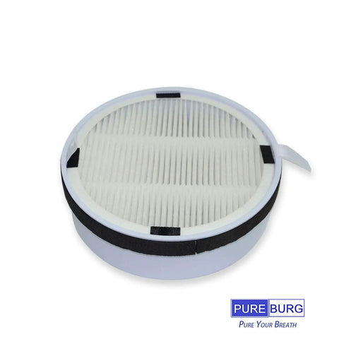 Replacement Filter Set For Hunter HP125 AirX HEPA Digital Purifier 2 Pack H13 True HEPA filter with white pleats and black edges