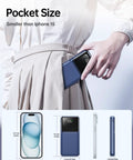 Premium Travel Essential Portable Charger Power Bank With Four Built In Cables And Hella Fast 20000mAh Capacity For Quick Device Top Offs On Drives in pocket size