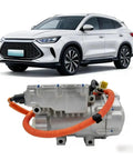 Genuine OEM Grade Electric Vehicle Air Conditioning Compressor For Byd Seal U And Song Plus EV Models with orange hose detail.