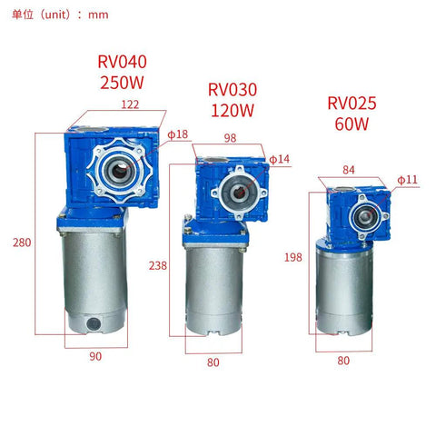 Top Shelf 90VDC Worm Geared Motor Delivering 120 Watt Output And Rock Solid 90 RPM Speed Reducer With Heavy Duty 480Kg Cm Torque Paired With A Slick Twenty To One Gearbox Arrangement