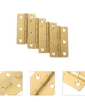 4 Piece Copper Piano Hinge Set For Wooden Boxes And Crafts No Fuss Install With Thick Bearings Heavy Duty Durable Smooth Open Close