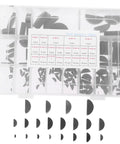 Woodruff Key Set Carbon Steel Key Stock Assortment in organized plastic box with various sizes for mechanical applications