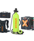 1.9L Mini Scuba Tank Portable Diving Pony Bottle For Underwater Exploration And Emergency Rescue with accessories