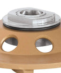 Close-up of Low Vibration Diamond Cup Wheel 4.5 Inch Turbo Rim 8 Segment showing connection segment