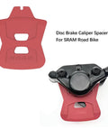 Red 4 Pack Disc Brake Pad Spacer Hydraulic Spreader Insert Set For SRAM Road and MTB Brakes displayed on white background