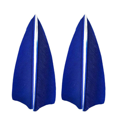 Dope Turkey Feather Arrow Fletching Vanes Kit 50 Pcs In 3 4 5 Inch Lengths Right Wing Shield And Teardrop Shapes Blue DIY Arrow Building