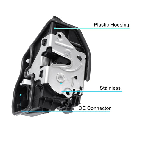 Premium Rear Right Power Door Lock Actuator For Bmw E60 E65 7 Series 5 Series M5 M6 No Sweat Door Latch Motor Replacement with plastic housing.