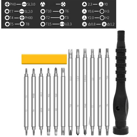 Top Notch 12 In 1 Screwdriver Set For Electronics Repair Kit With Torx Y Type Triangle Bits Perfect For Home Appliance Fixes And Gadgets Maintenance Tasks, 12-bit set with magnetic handle