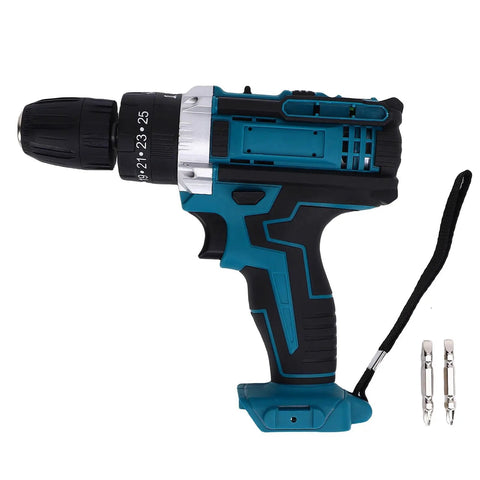 Heavy Duty 21V Brushless Cordless Drill Driver With Slick Adjustable Speed And Serious Torque For Effortless Wood Plastic Assembly Tasks Without Breaking A Sweat, shown in compact blue and black design.