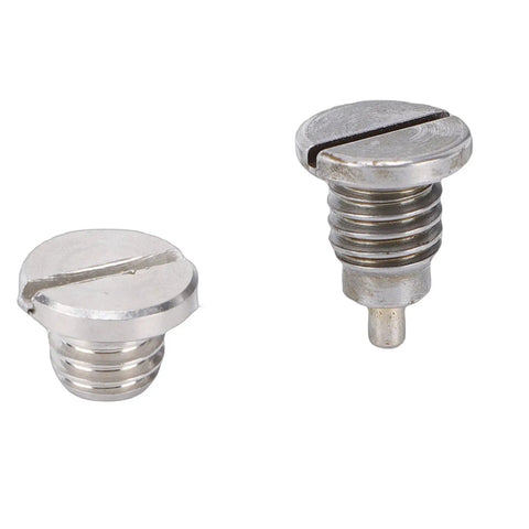 Premium Alomejor Gear Case Drain Plug Kit For Mariner Outboard Lower Unit Oil Sealer 2 Pack, metal slotted drain plugs