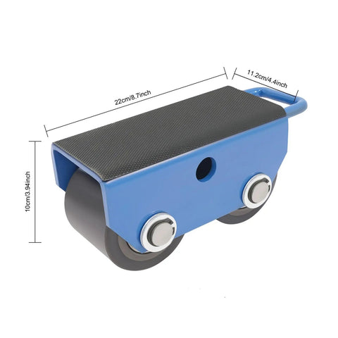 Heavy Duty Machinery Mover With Universal Wheels Portable Roller Dolly For Warehouse And Factory Equipment Transport Rugged Alloy Steel Build Easy Load And Move Durable Castor System Ideal For Heavy Machinery, 22x11.2x10cm