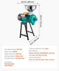 Electric Grain Mill And Spice Grinder For Dry Grains, Coffee Beans, Cereals And Pepper, 1500W Cast Iron Pulverizer