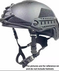 Replacement Side Accessory Rails for Ballistic and FAST Style High Cut Helmets in Foliage Green attached to a helmet
