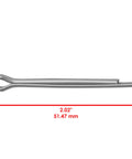 Heavy Duty Rear Axle Shaft And Left Right Wheel Hub Kit For Honda Rancher 420 Plug And Play No Sweat Install With Boss Grade Hardware Included For Trail Ready Durability, close-up of a 2.02" steel pin.
