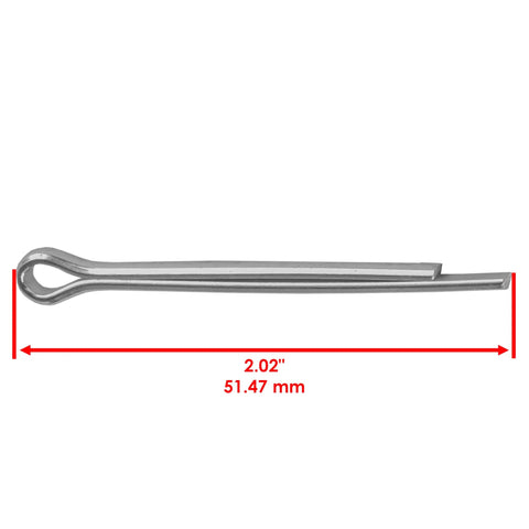 Heavy Duty Rear Axle Shaft And Left Right Wheel Hub Kit For Honda Rancher 420 Plug And Play No Sweat Install With Boss Grade Hardware Included For Trail Ready Durability, close-up of a 2.02" steel pin.