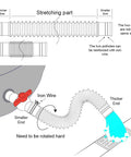 Diagram of the foldable spa bath tub drainage setup with hose and valve, part of the Portable Bath Tub For Adults With Backrest, 65 By 34 By 28 Inches.