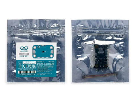 Modulino Movement 6 Axis IMU Motion Sensor For Pitch Roll And Tilt Plug And Play Qwiic Compatible Module For Arduino Projects MicroPython And Cloud Integration Ideal Starter Platform For Robotics And Mechatronics in sealed antistatic bags