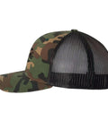 Side view of Vintage Camouflage Trucker Cap for Men and Women with a Soft Feel and Everyday Comfort