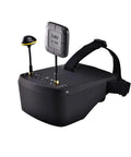 All In One FPV Goggles With DVR And Real Time Video, 5.8G 40CH, 5 Inch Screen, dual antenna, black design