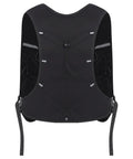 Back view of Mens Marathon Running Vest Hydration Backpack with breathable nylon polyester blend and reflective strips.