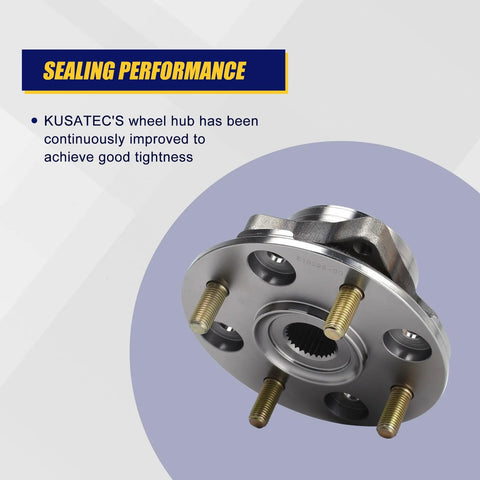 Front Wheel Bearing And Hub Assembly For 1997 Acura CL And 1990 To 1997 Honda Accord 4 Lug Bolts Without ABS Beefy Drop In Replacement